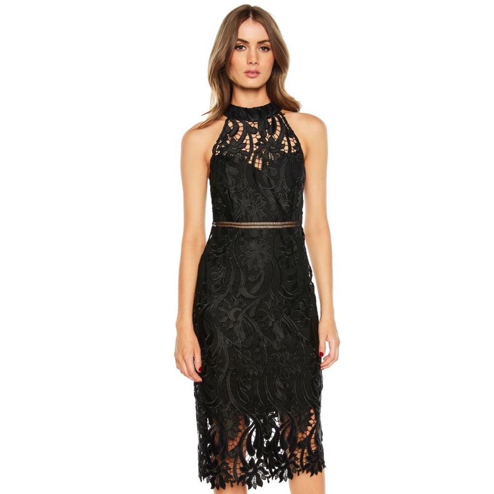 BARDOT ISA LACE HALTER DRESS ❤️IN STORES❤️